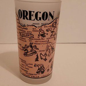 Vintage Oregon State Souvenir Glass
